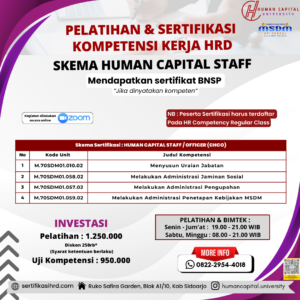 Sertifikasi HR Staff BNSP